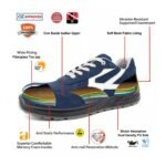 Fiberglass Toe Blue Suede Safety Shoes Sport Design ARL-TM2019