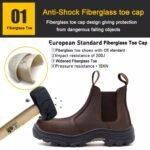 Fiberglass Toe Oil Industry HRO Safety Shoes without Lace ARL-TM143
