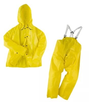 Flame Resistant Raincoat Two Pieces Jacket & Trousers Water Proof Adult Men Rain Suits ARL-375