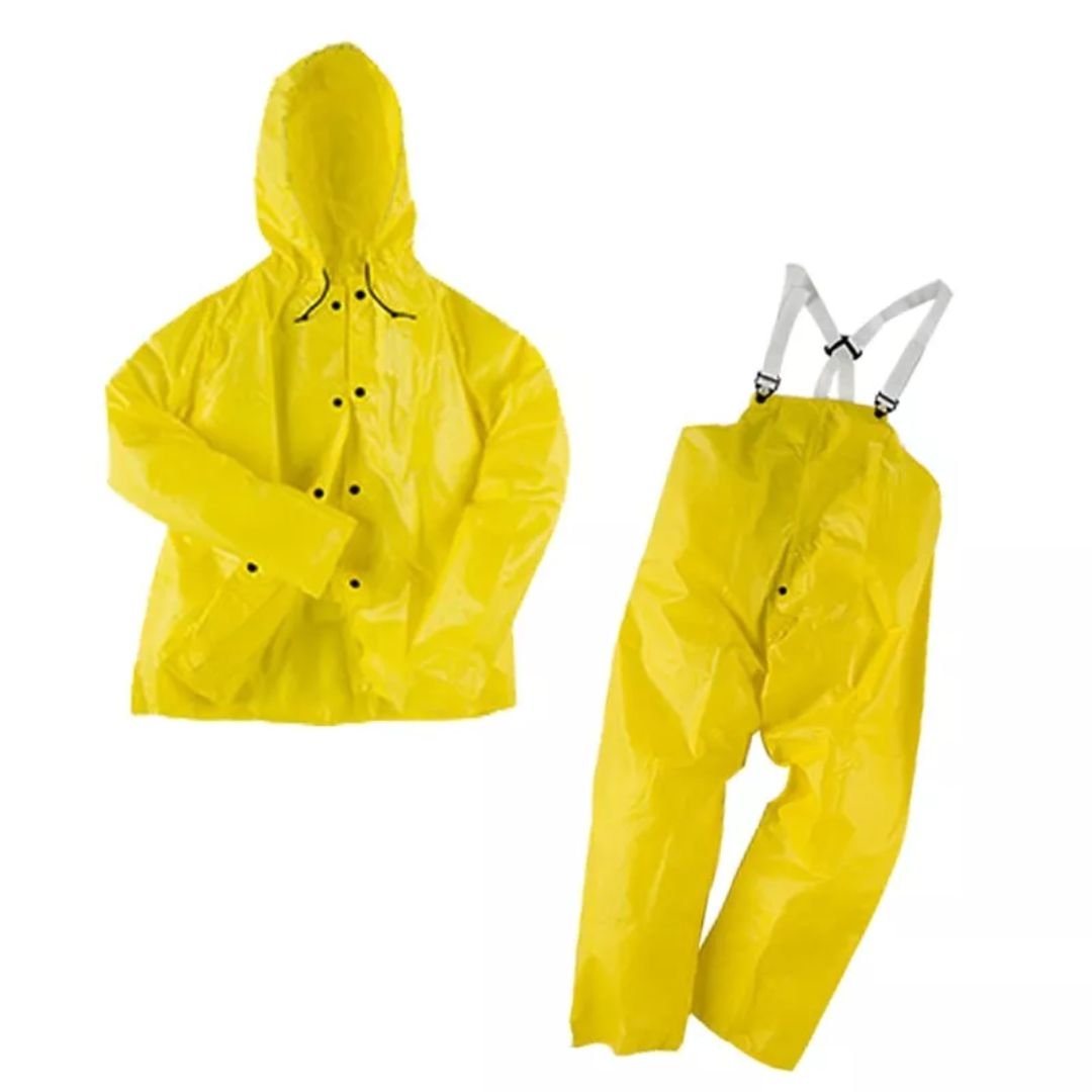 Flame Resistant Raincoat Two Pieces Jacket & Trousers Water Proof Adult Men Rain Suits ARL-375