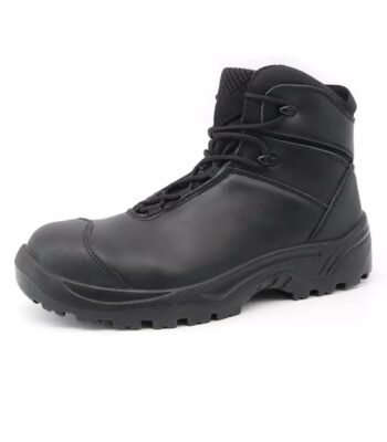 Genuine Leather Fiberglass Toe Safety Shoes Black ARL-TM3339