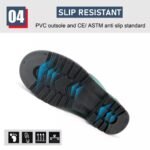 Green PVC Safety Rain Gumboots with Steel Toe ARL-GB38