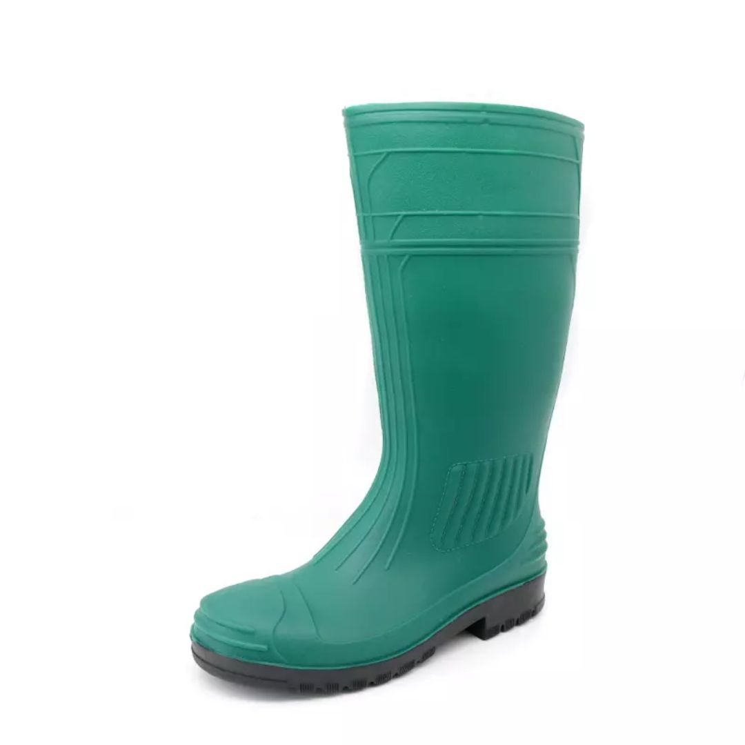Green PVC Safety Rain Gumboots with Steel Toe ARL-GB38
