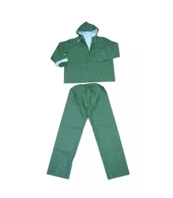 Green Waterproof PVC Polyester Rainsuit ARL-5101