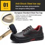 HRO Rubber Sole Steel Toe Work Safety Shoes ARL-TM3323