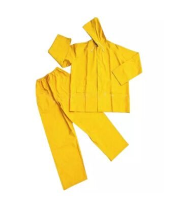 High Quality PVC Waterproof Hooded Yellow Rainwear ARL-5116