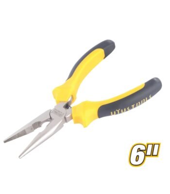 Long Nose Pliers with Hardened Cutting Edges and PVC Handle Model ARL-ALP6D15