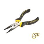 Long Nose Pliers with Laser Hardened Cutting Edges and TPR Grip Model ARL-ALP815