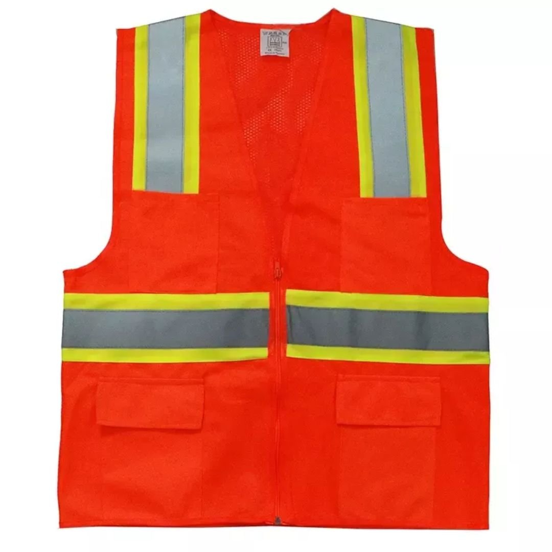 Multi Pockets Polyester Hi-vis Reflective Safety Vest ARL-RV15