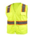 Multiple Pockets High Visibility Reflective Mesh Safety Vest ARL-RV37