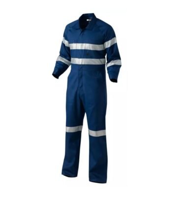 Navy Blue High Visibility Reflective Safety Anti Fire Coverall Garments ARL-OV23