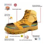 Nubuck Leather Safety Boots with Zipper ARL-TM135