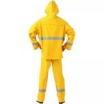 Oil Chemical Resistant PVC Polyester Reflective Raincoat Waterproof ARL-RT04