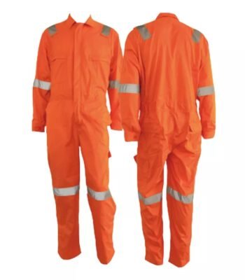 Orange 100% Cotton High Visibility Reflective Fire Retardant Coveralls ARL-UM25