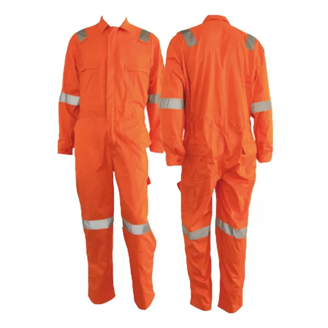 Orange 100% Cotton High Visibility Reflective Fire Retardant Coveralls ARL-UM25