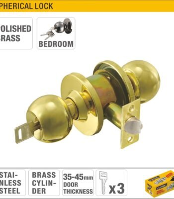 Polished Brass Spherical Lock Model ARL-CH587PB