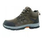 Rubber Sole Brown Suede Safety Shoes Hiking ARL-TM3303