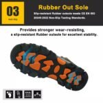 Rubber Sole Brown Suede Safety Shoes Hiking ARL-TM3303