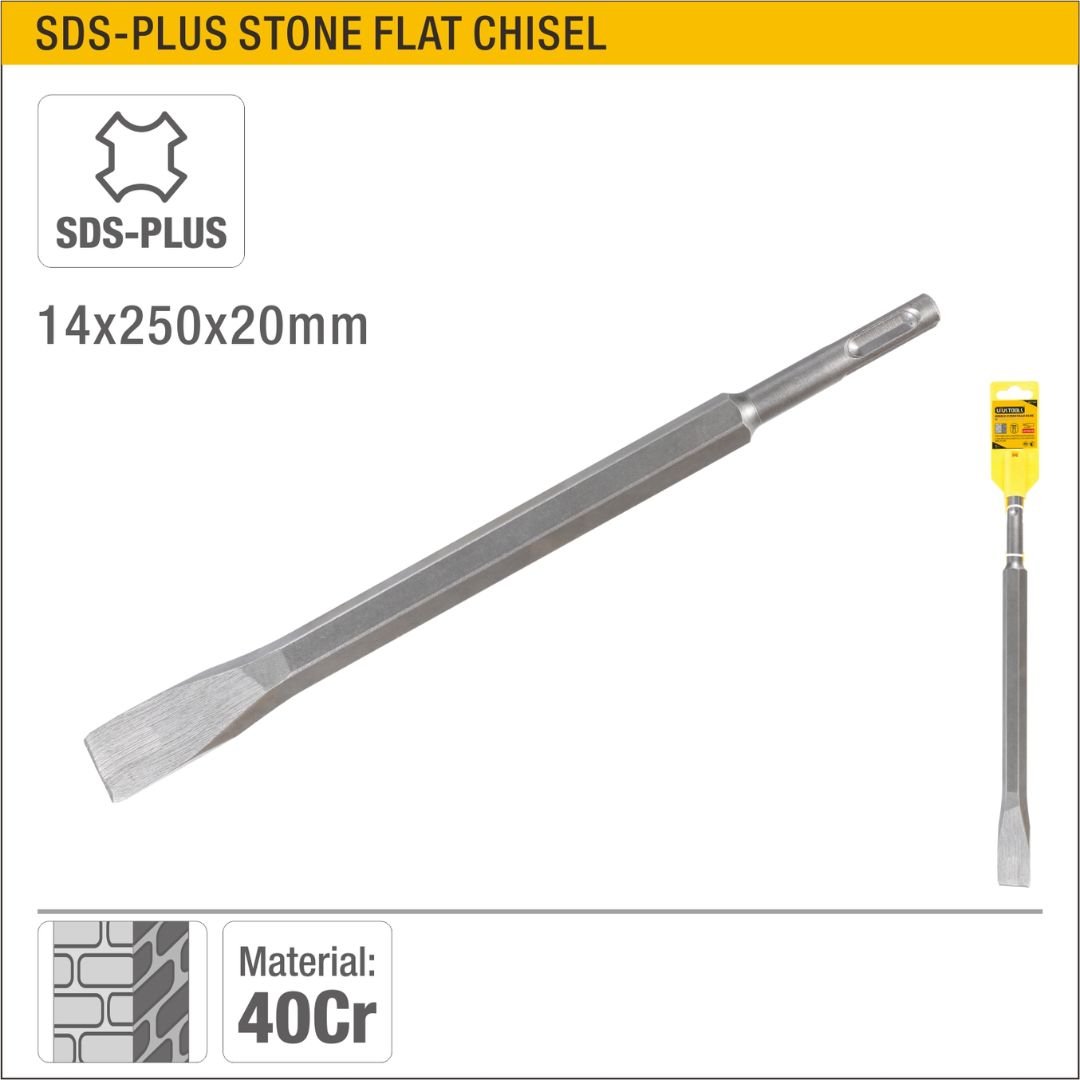 SDS Plus Flat Chisel 14x250x20mm Model ARL-BCT1422 SDS Plus Flat Chisel 14x250x20mm Model ARL-BCT1422