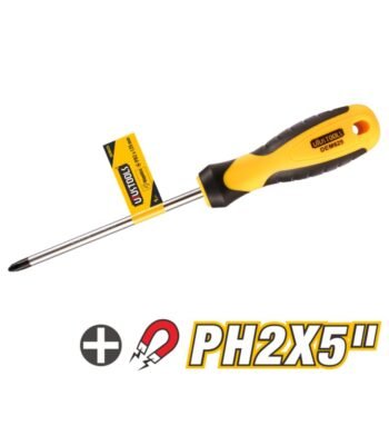 Screwdriver with Magnetic Tip and Bi-Material TPR Grip Handle ARL-DEM625