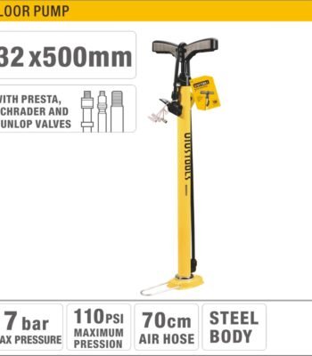 Steel Body Floor Pump with Multi-Valve Head Model ARL-BOA02U