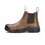 Steel Toe Anti Puncture No Laces Safety Shoes Brown ARL-TM3325