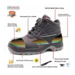 Steel Toe Leather Women Safety Shoes Pink Mesh Lining ARL-TM036