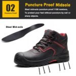 Steel Toe Prevent Puncture Safety Boots Rubber Sole ARL-TM116