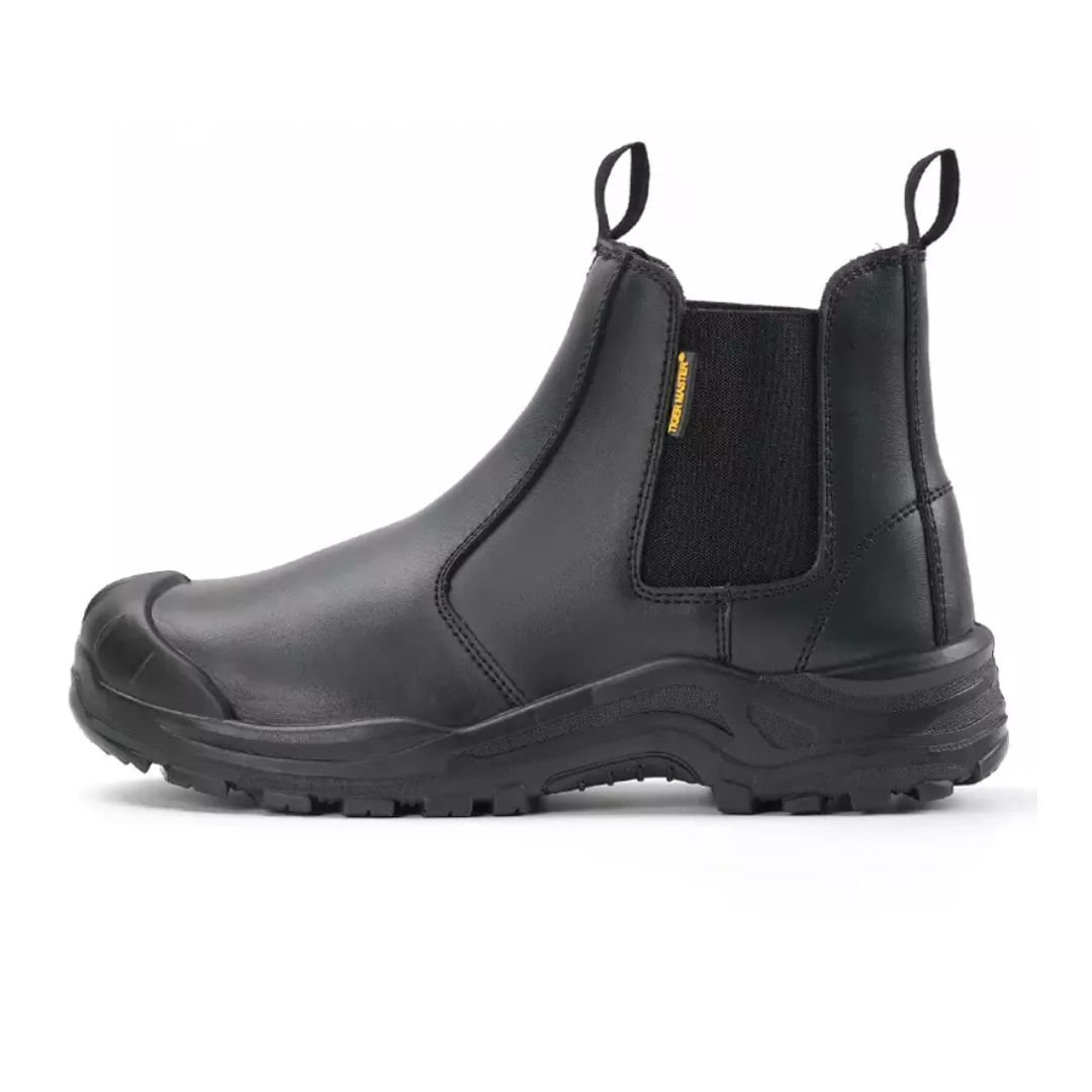 Steel Toe Puncture Proof Anti Static Safety Shoes Leather without Laces ARL-TM3325