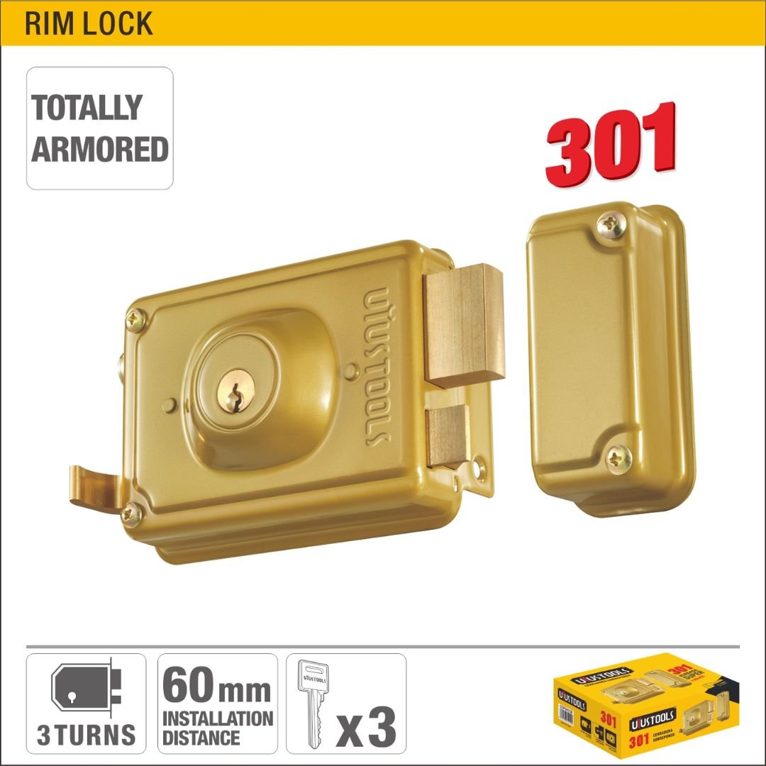 Totally Armored Zinc Alloy Rim Lock Model ARL-CDP301CB