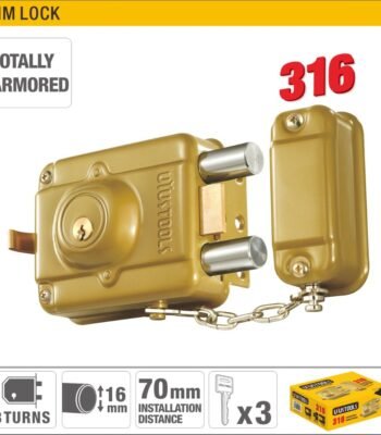 Totally Armored Zinc Alloy Rim Lock ARL-CDP316CP