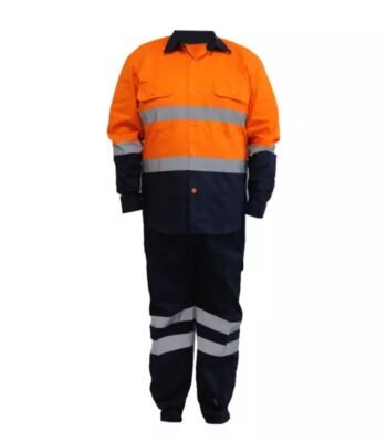 Two Pieces Cotton High Visibility Reflective Safety Workwear ARL-OV20