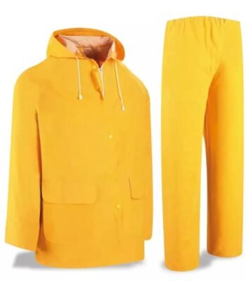 Two Pieces Oil Resistant PVC Polyester Waterproof Rainsuit ARL-RT06