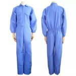 Very Cheap Light Blue 130 Grams Polyester Middle East Style PPE Safety Coveralls Workwear ARL-OV17