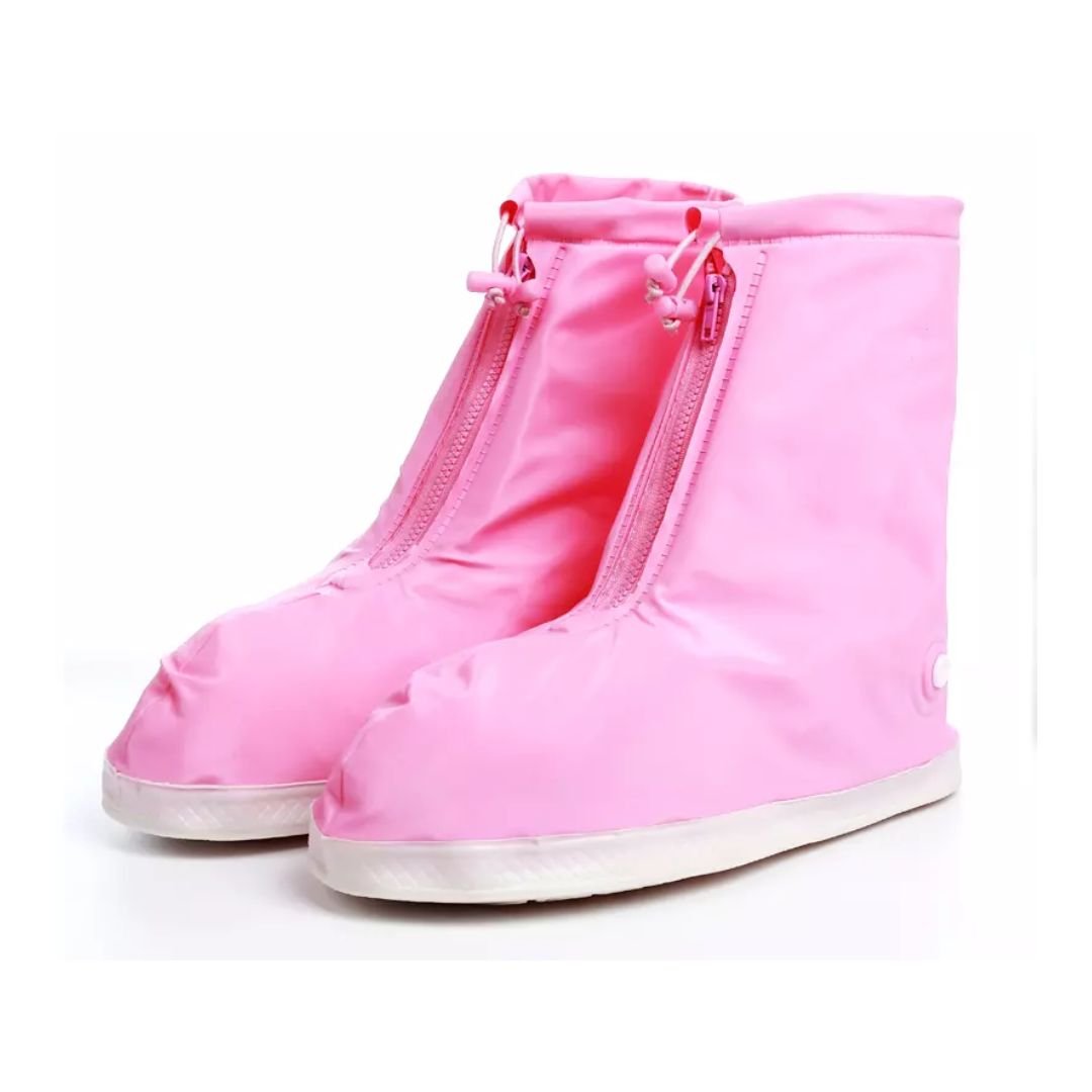Waterproof Anti-Slip Pink Fashion Rain Shoe Cover Unisex ARL-H-199