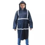 Waterproof Oil Resistance Hi-vis Reflective Polyester PVC Raincoat ARL-RT23