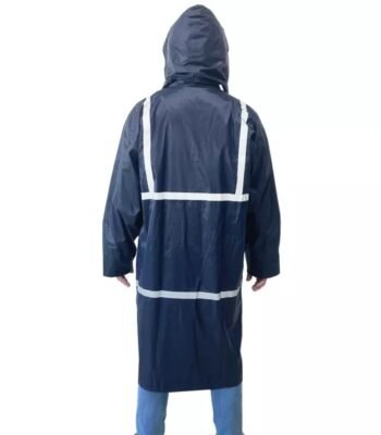 Waterproof Oil Resistance Hi-vis Reflective Polyester PVC Raincoat ARL-RT23