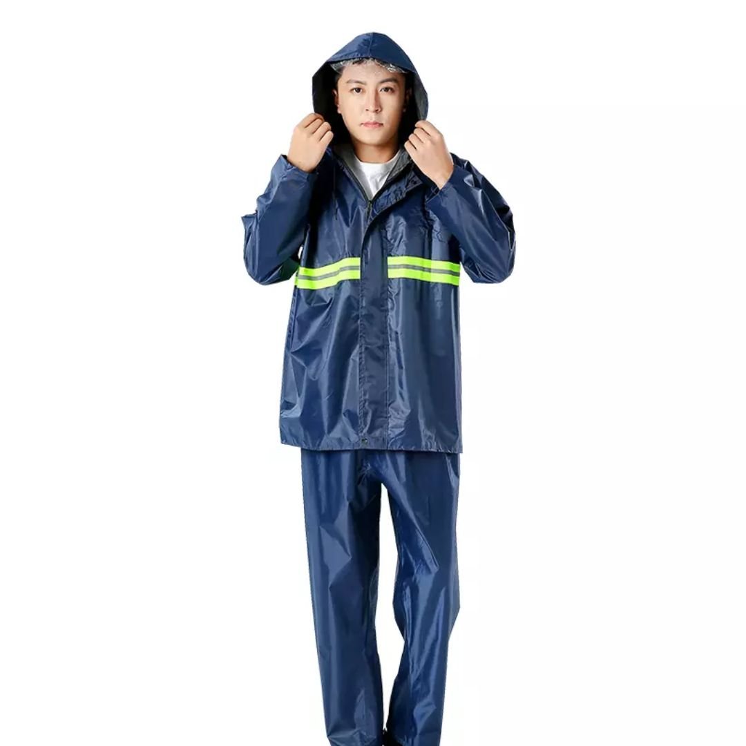 Waterproof Oxford Fabric PVC Coating Reflective Raincoats ARL-RT27