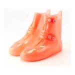 Waterproof PVC Rain Shoe Cover Orange Unisex ARL-H-919