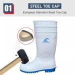 Waterproof White PVC Safety Rain Boots (S5 Certified) ARL-GB08-9
