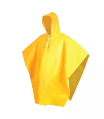 Waterproof Yellow Hooded Poncho Raincoat for Men ARL-1124