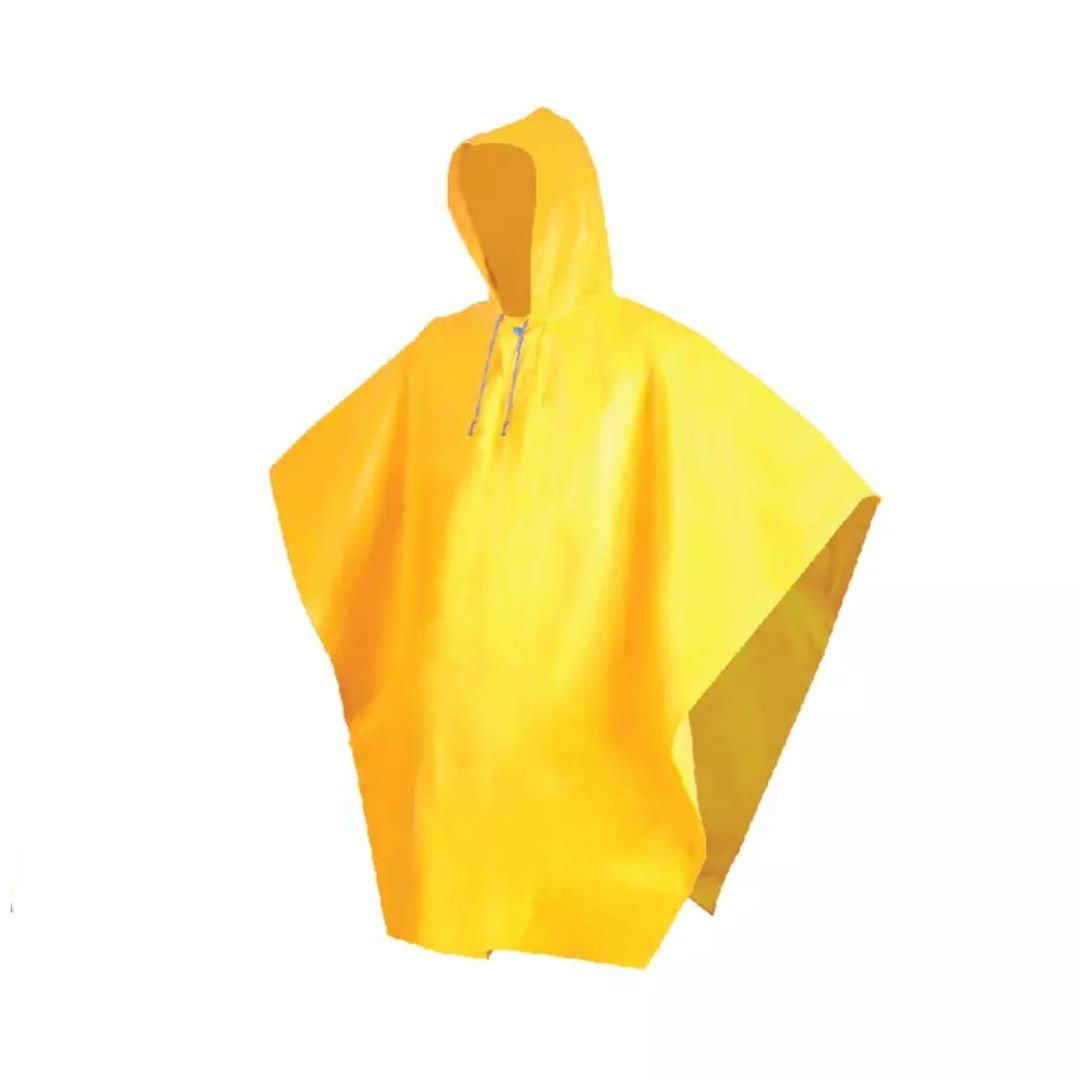 Waterproof Yellow Hooded Poncho Raincoat for Men ARL-1124