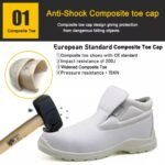 White Fiberglass Toe Chef Kitchen Safety Shoes ARL-TM057