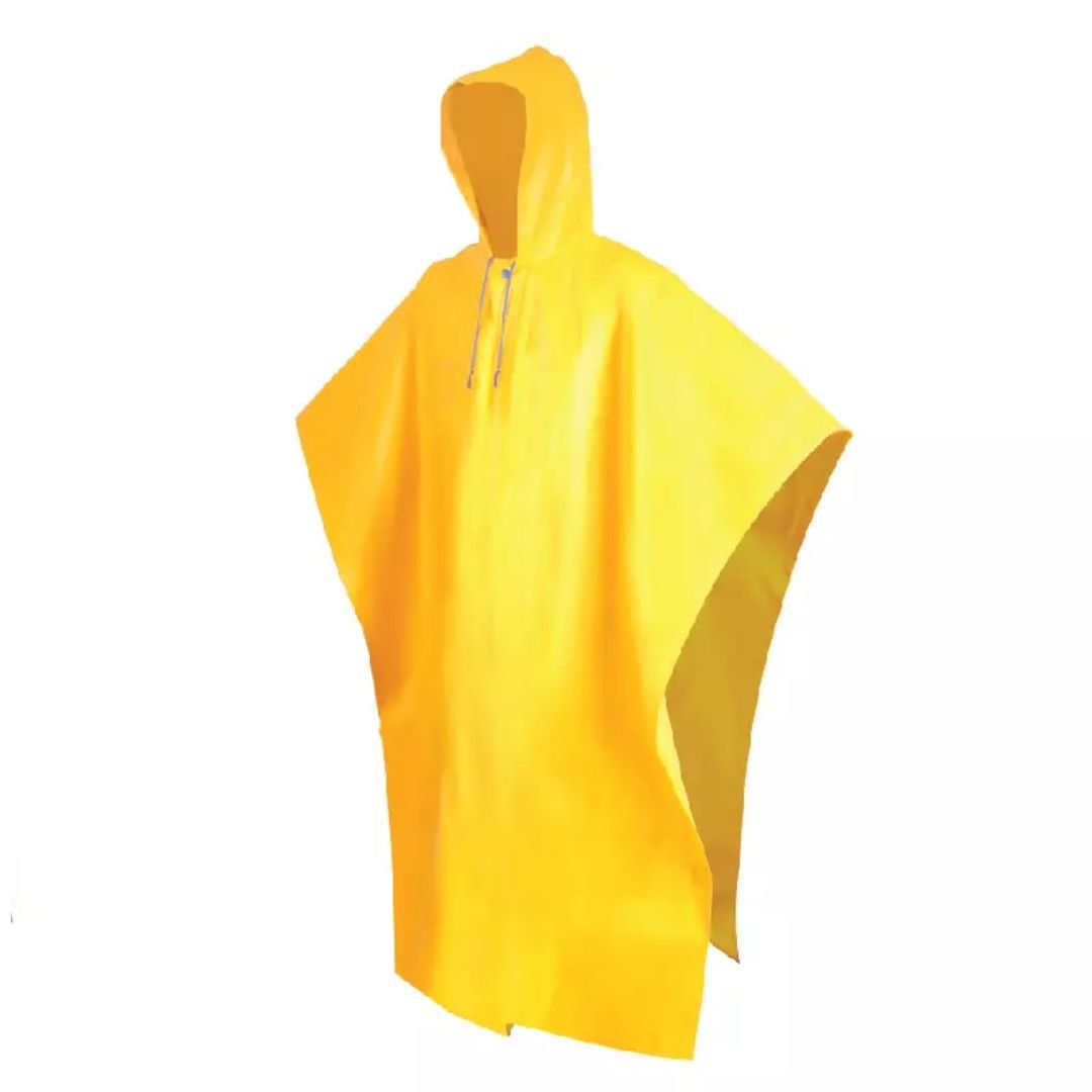 Yellow PVC Rain Coat Poncho for Adults ARL-1126
