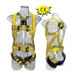 Yellow Polyester Webbing Anti-falling Protection Safety Belt Full Body Harness CE EN361 ARL-HSL-5125