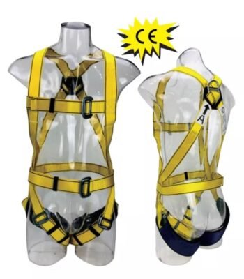 Yellow Polyester Webbing Anti-falling Protection Safety Belt Full Body Harness CE EN361 ARL-HSL-5125