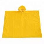 Yellow Waterproof PVC Polyester PVC Poncho Rain Cape ARL-RT36