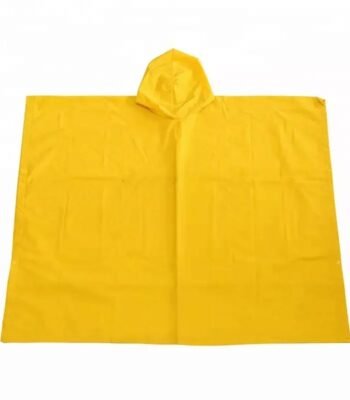 Yellow Waterproof PVC Polyester PVC Poncho Rain Cape ARL-RT36