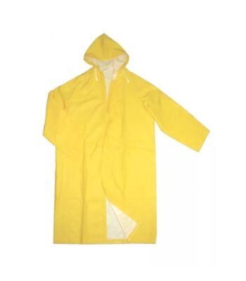 Yellow Waterproof PVC Polyester Rain Coat ARL-5102