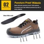 2024 New Anti-Puncture Brown Security Shoes Men ARL-TM181